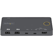 StarTech.com 2-ports hybrid USB-A + HDMI och USB-C KVM-switch