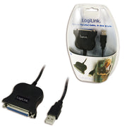 LogiLink UA0054A parallella kablar Svart 1,8 m