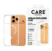 PanzerGlass CARE by Urban Explorer Case Transparent w. White MagSafe iPhone 17 Pro