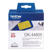 Brother DK-44605 utskriftsbara etiketter Gul