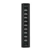 LogiLink UA0096 gränssnittshubbar USB 2.0 480 Mbit/s Svart