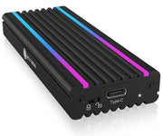 ICY BOX IB-1824ML-C31 SSD-inkapsling Svart M.2