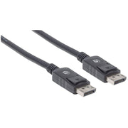 Manhattan 307116 DisplayPort-kabel 2 m Svart