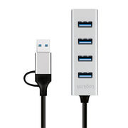 LogiLink UA0455 gränssnittshubbar USB 3.2 Gen 1 (3.1 Gen 1) Type-A + Type-C 5000
