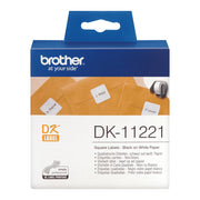 Brother DK-11221 etikett-tejp Svart på vitt