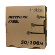 LogiLink CPV0035 nätverkskablar Grå 100 m Cat6 U/UTP (UTP)