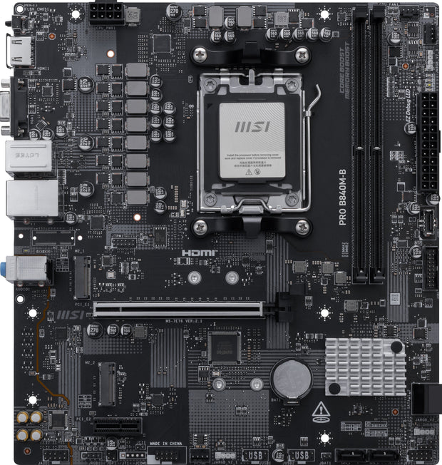 MSI PRO B840M-B moderkort AMD B840 AM5-sockel micro ATX, bild 2