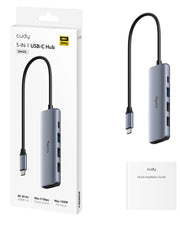 Cudy Netzwerkgeräte Kabel USB 3.2 Gen 1 (3.1 Gen 1) Type-C Grå