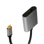 LogiLink CUA0102 kabelomvandlare (hane/hona) USB 3.2 Gen1 Type-C DisplayPort Svart