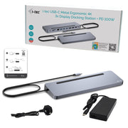 i-tec C31FLAT2PDPRO dockningsstationer för bärbara datorer Kabel USB 3.2 Gen 1 (3.1