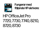 HP 953 svart original bläckpatron