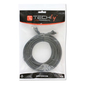 Techly ICOC CCA5U-0025-BKT nätverkskablar Svart 0,25 m Cat5e U/UTP (UTP)