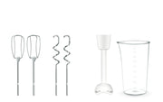 Tefal Prep'Mix+ HT4611 Handmixer 500 W Vit