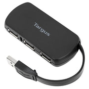 Targus ACH114EU gränssnittshubbar USB 2.0 480 Mbit/s Svart