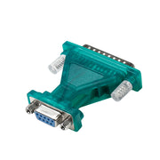 LogiLink UA0042B konverterare/repeaters/isolatorer USB 2.0 RS-232 Grön