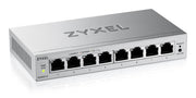 Zyxel GS1200-8V3 hanterad L2 Gigabit Ethernet (10/100/1000) Skrivbord Grå