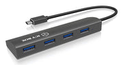 ICY BOX IB-AC6405-C USB 3.2 Gen 1 (3.1 Gen 1) Type-C 5000 Mbit/s Antracit