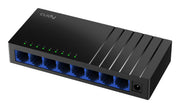 Cudy GS108D nätverksswitchar Ohanterad Gigabit Ethernet (10/100/1000) Svart