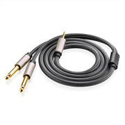 Ugreen 10613 ljudkabel 1 m 2 x 6,35mm 3,5mm Svart