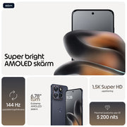 Motorola edge 70 fusion - 256 GB - Svart