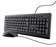 Trust TKM-250 tangentbord Mus inkluderad Kontor USB QWERTZ tyska Svart