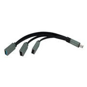 LogiLink UA0315 gränssnittshubbar USB 3.2 Gen 1 (3.1 Gen 1) Type-C 5000 Mbit/s Svart