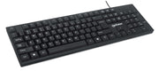 Manhattan 179324 tangentbord Kontor USB QWERTZ Svart