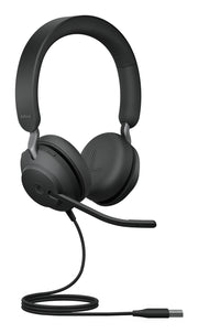 Jabra Evolve2 40 SE Headset Kabel Huvudband Samtal/musik USB Type-C / USB Type-A