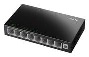 Cudy FS108 nätverksswitchar Ohanterad Fast Ethernet (10/100) Svart
