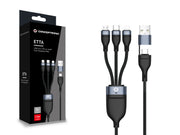 Conceptronic ETTA06B15 USB-kablar USB 2.0 1,5 m USB C USB C/Micro-USB B/Lightning