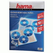 Hama CD-ROM Index Sleeves 60 diskar Transparent