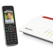 Fon FRITZ! C6 DECT-telefon Namn och uppringnings-ID Svart