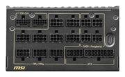MSI MEG Ai1600T PCIE5 strömförsörjningsenheter 1600 W 24-pin ATX Svart