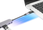 Manhattan 153980 kabelomvandlare (hane/hona) USB A USB C Svart