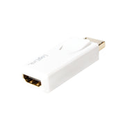 LogiLink CV0100 kabelomvandlare (hane/hona) DisplayPort HDMI Vit