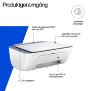 HP DeskJet 2922 Trådlöst All-in-One Färg Skrivare - Termisk bläckstråle - Duplex
