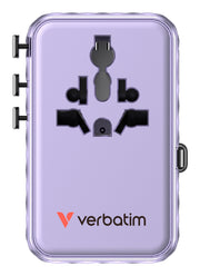 Verbatim 30193 mobilladdare Universal Lila AC Snabb laddning inomhus