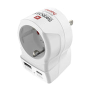 Hama EU to US reseadaptrar Typ B Typ C (Europlug) + typ F Vit