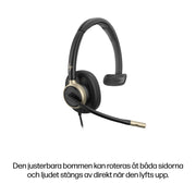 HP Poly Mission 815 trådat USB-monoheadset