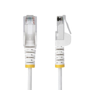 StarTech.com 1,5 m vit smal CAT6 Ethernet-kabel