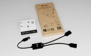 i-tec USB-A Cable HUB 2 port (2x USB-A) USB-kablar USB 3.2 Gen 1 (3.1 Gen 1) 0,1 m