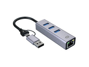 Conceptronic ABBY25G dockningsstationer för bärbara datorer Kabel USB 3.2 Gen 1 (3.1