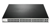 D-Link DGS-1210-52MP hanterad L2 Gigabit Ethernet (10/100/1000) Strömförsörjning via