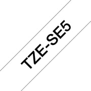 Brother TZE-SE5 etikett-tejp Svart på vitt TZ/TZe