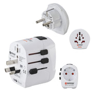 Hama World Travel Pro Light USB reseadaptrar Universal Vit