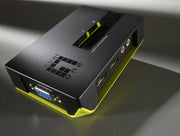 LevelOne KVM-0221 KVM-switchar Svart
