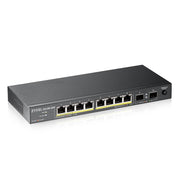 Zyxel GS1100-10HP v2 Ohanterad Gigabit Ethernet (10/100/1000) Strömförsörjning via
