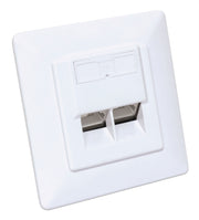 Intellinet 771900 eluttag 2 x RJ-45 Vit
