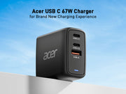 Acer ZL.ADTCC.00J mobilladdare Universal Svart AC Snabb laddning inomhus