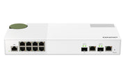 QNAP QSW-M2108-2C nätverksswitchar hanterad L2 2.5G Ethernet (100/1000/2500) Grå